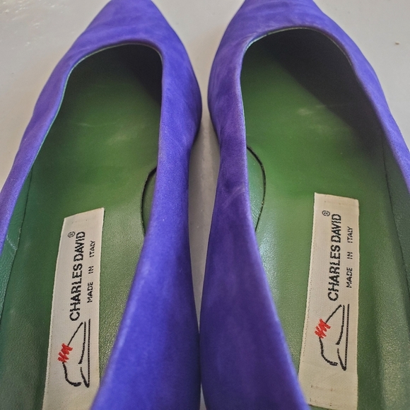Vintage Charles David Suede Low Heels - Picture 11 of 11